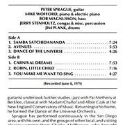 PETER SPRAGUE / Dance Of The Universe